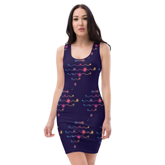 Ai abstract design Bodycon dress