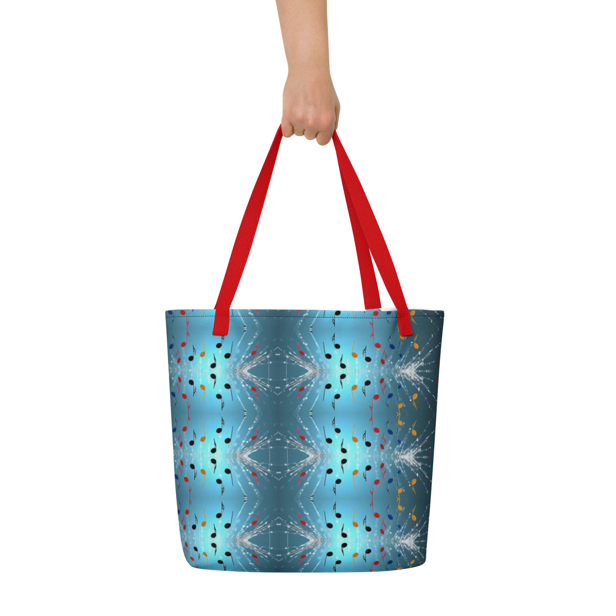 Musical Notes Large Tote Bag