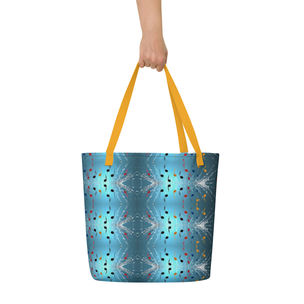 Musical Notes Large Tote Bag