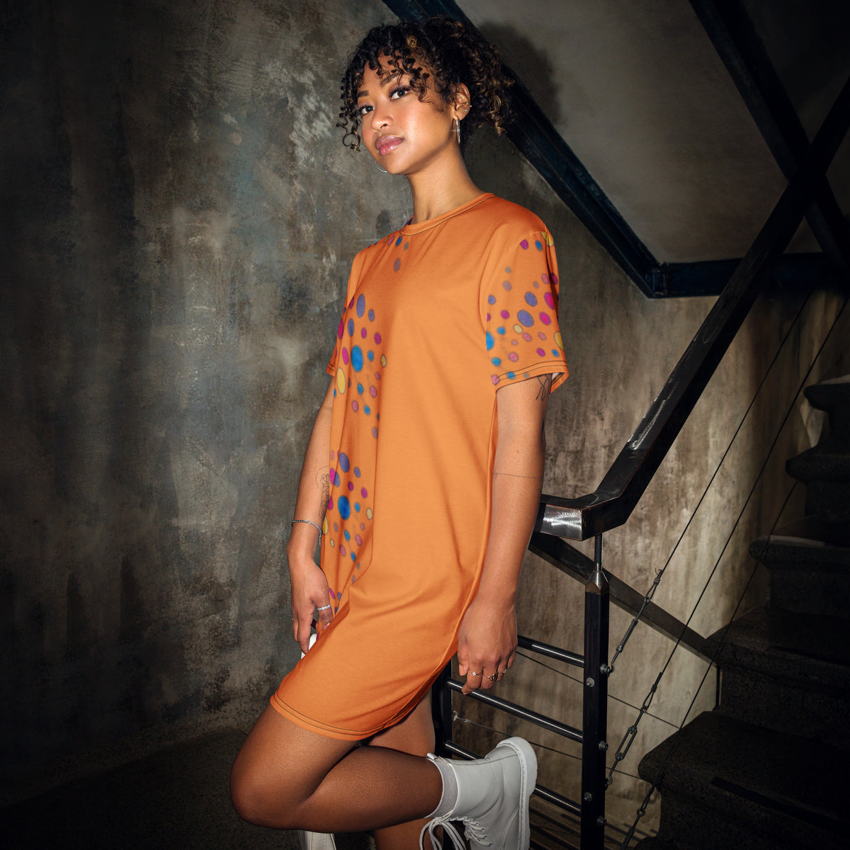 Half n Half T-shirt dress