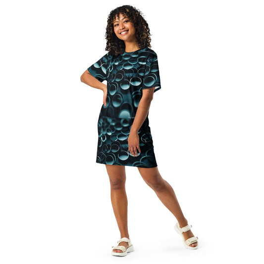 AI  Abstract Motif T-shirt dress